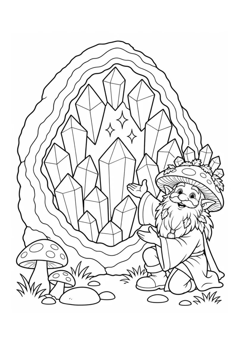 Gorblin’s amethyst geode colouring adventure