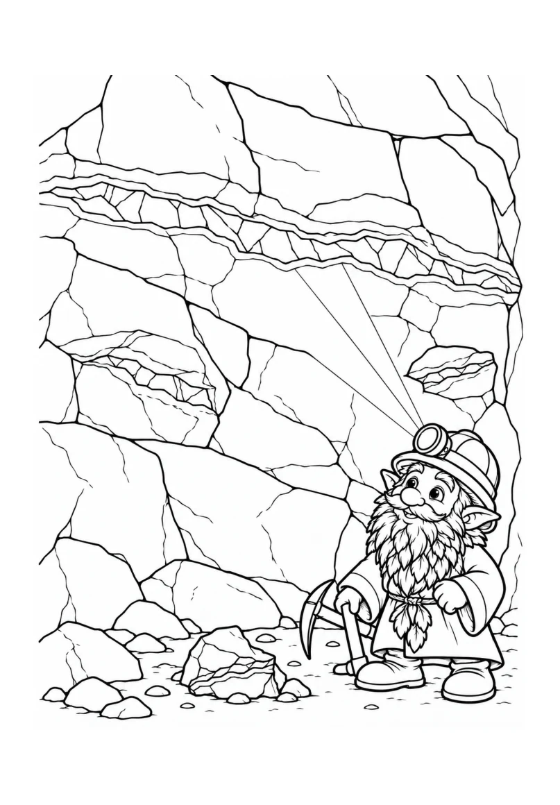 Gorblin’s opal cave colouring adventure